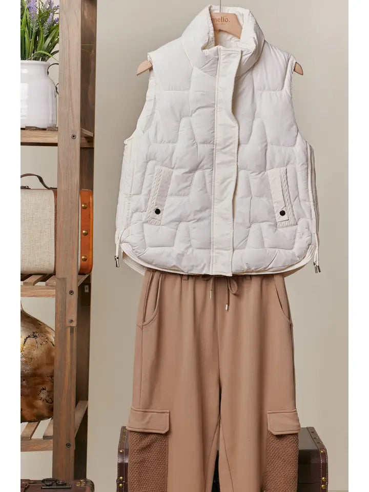 Ivory Puffer Vest