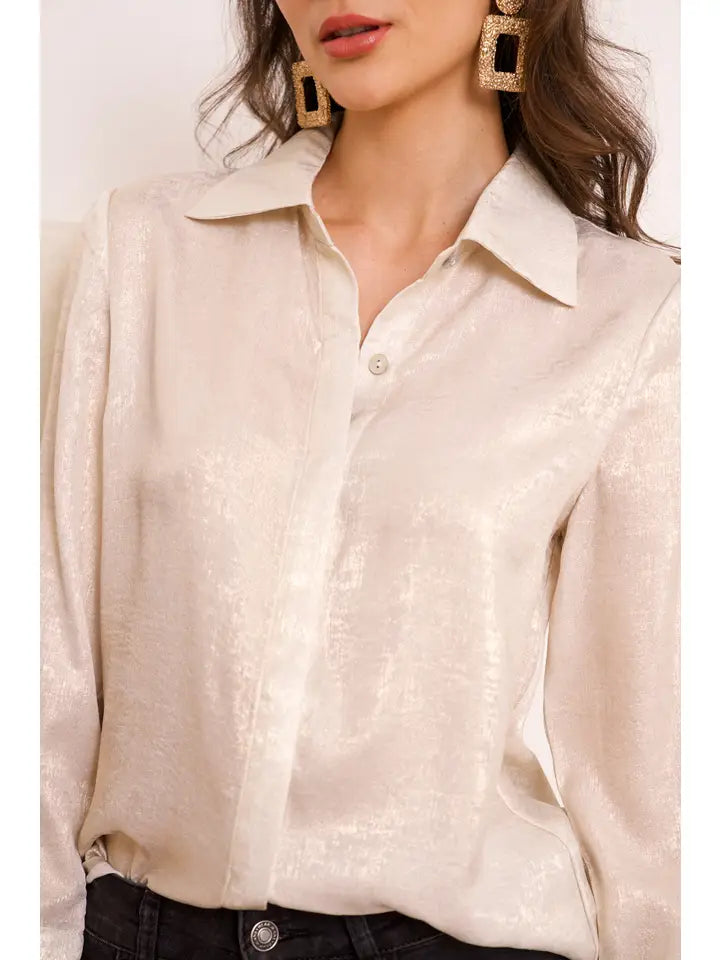 Lea Metallic Blouse