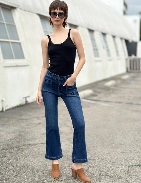 Honey Denim Flares