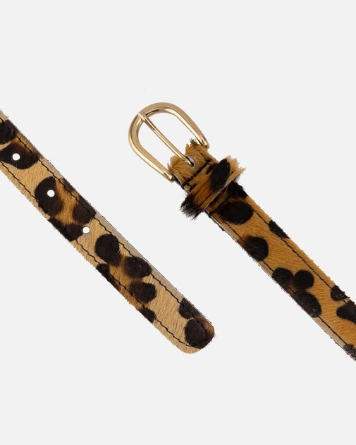 Dania Leopard Leather Belt