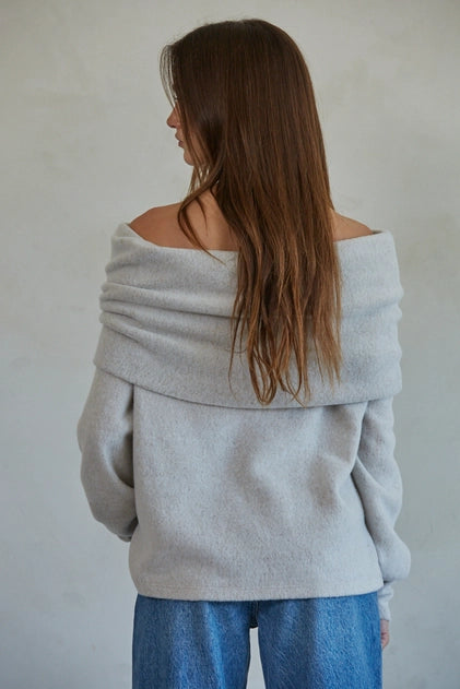 Hacci Off Shoulder Sweater