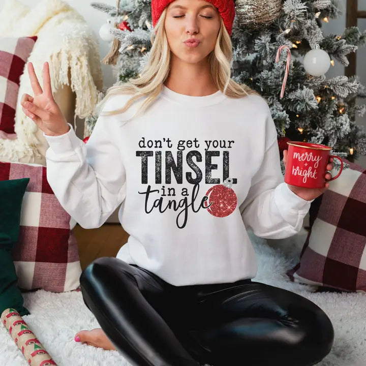 Tinsel Tangle Christmas Sweatshirt