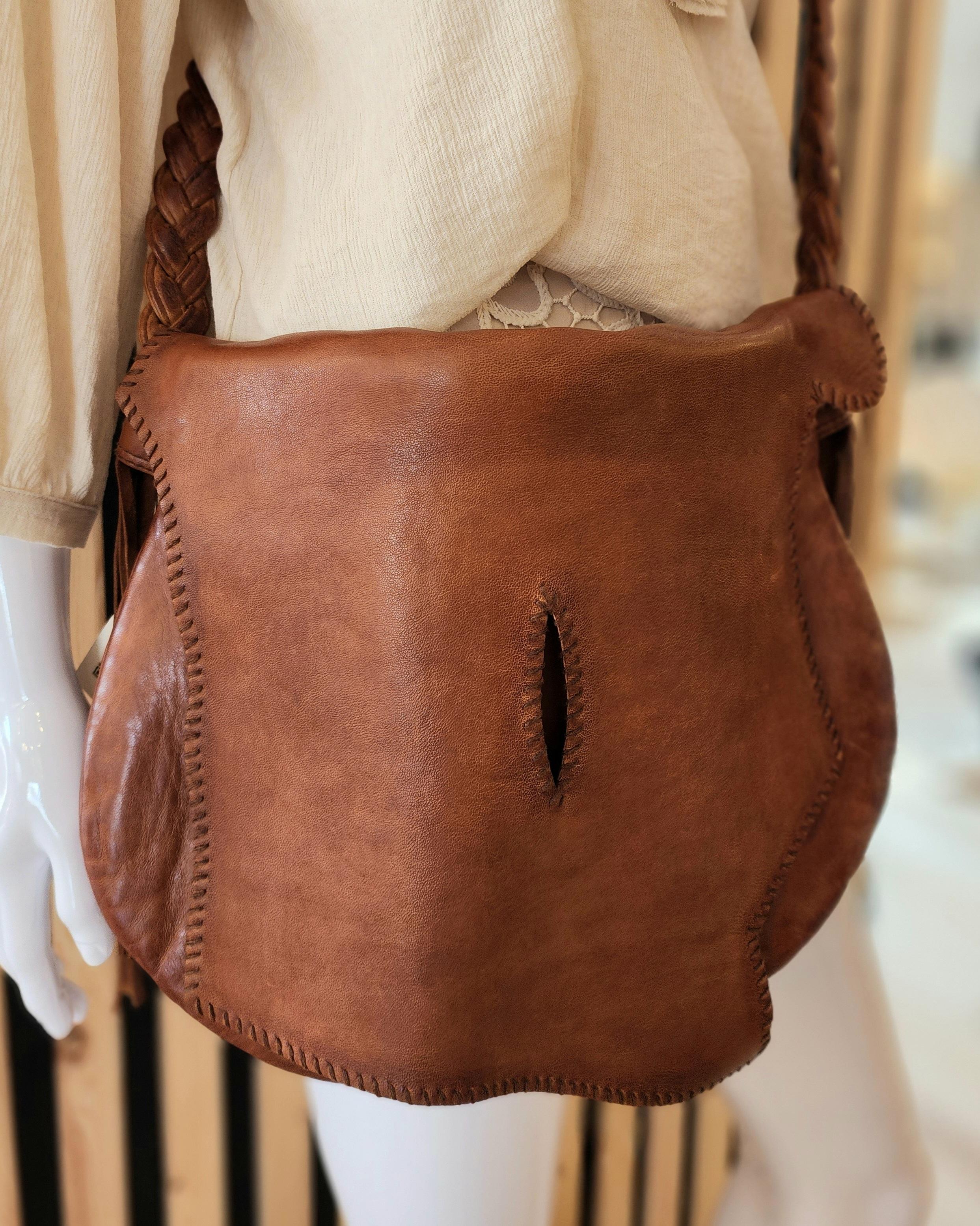 Scully Cognac Leather Handbag