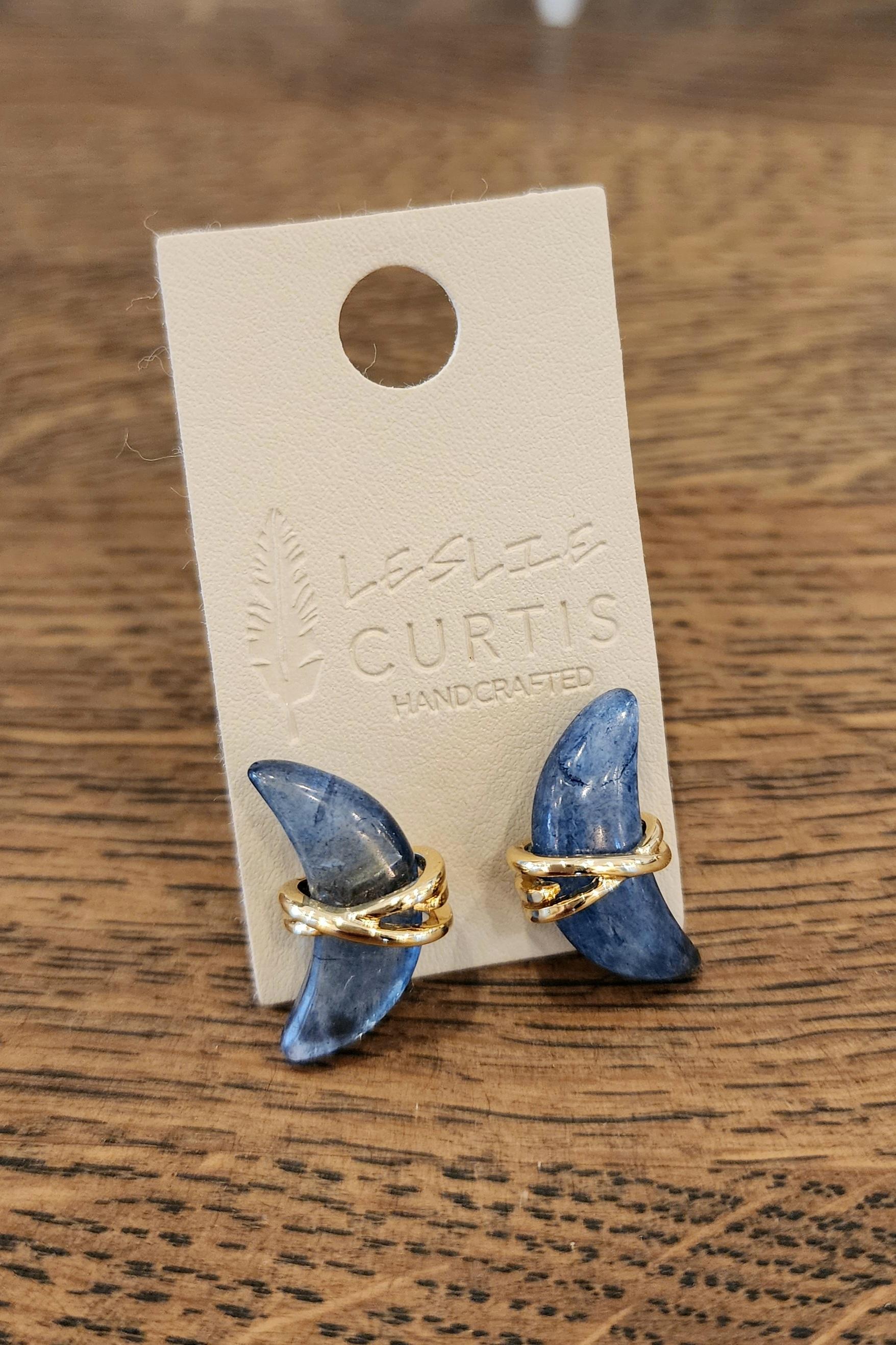 LC Navy Earrings