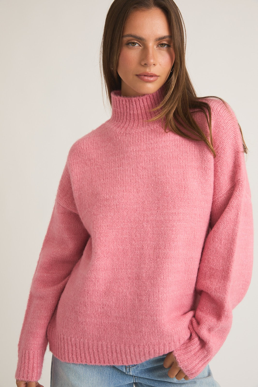 Pink Oversized Sweater