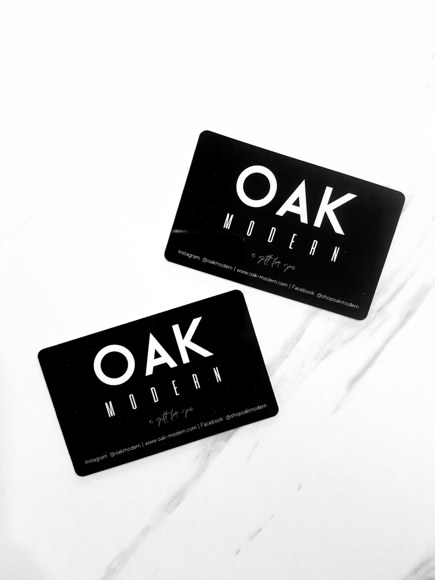 OAK MODERN Gift Card