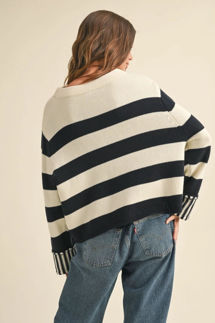 Striped Sweater Top