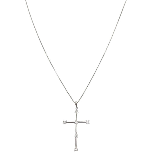 Tom'e Cz Cross Necklace