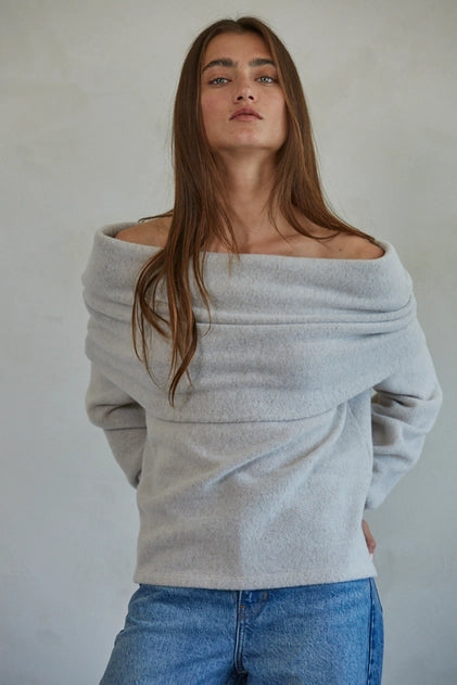 Hacci Off Shoulder Sweater