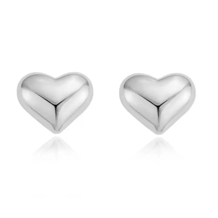 Puffy Heart Studs