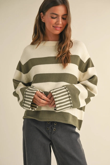 Striped Sweater Top