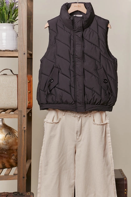 Black Puffer Vest