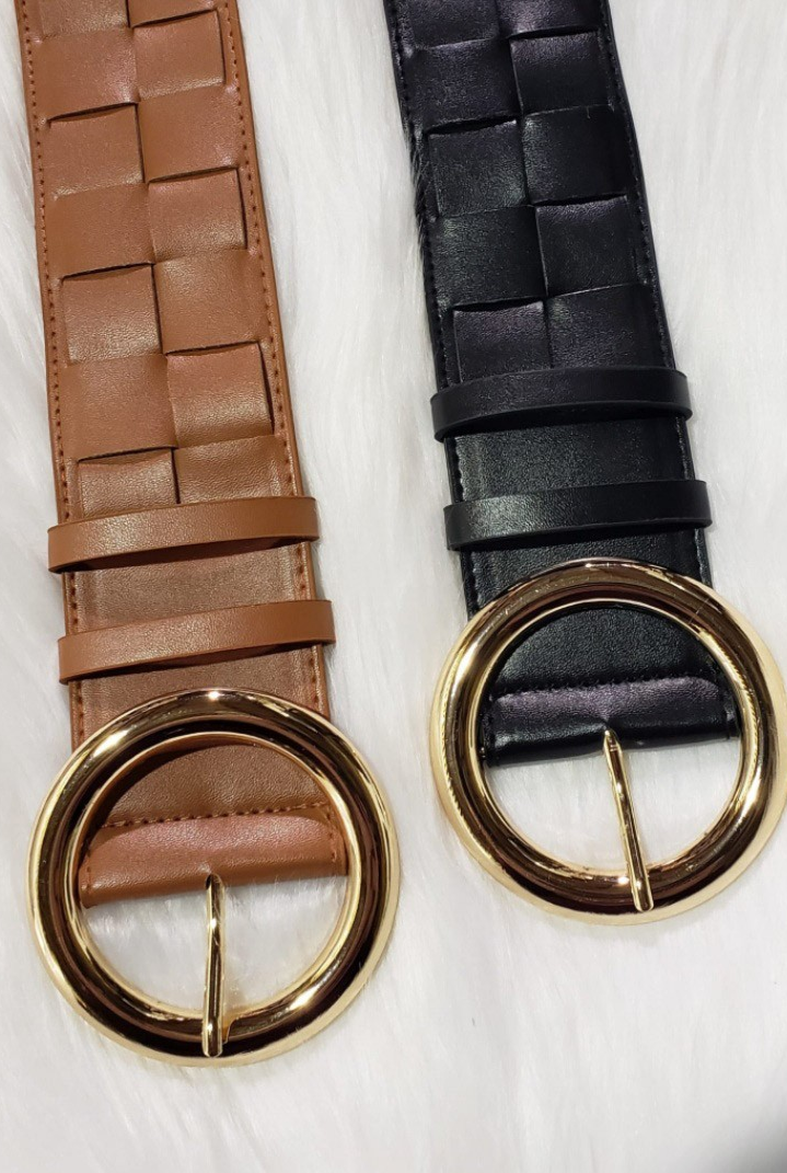 Interwoven Leather Belt