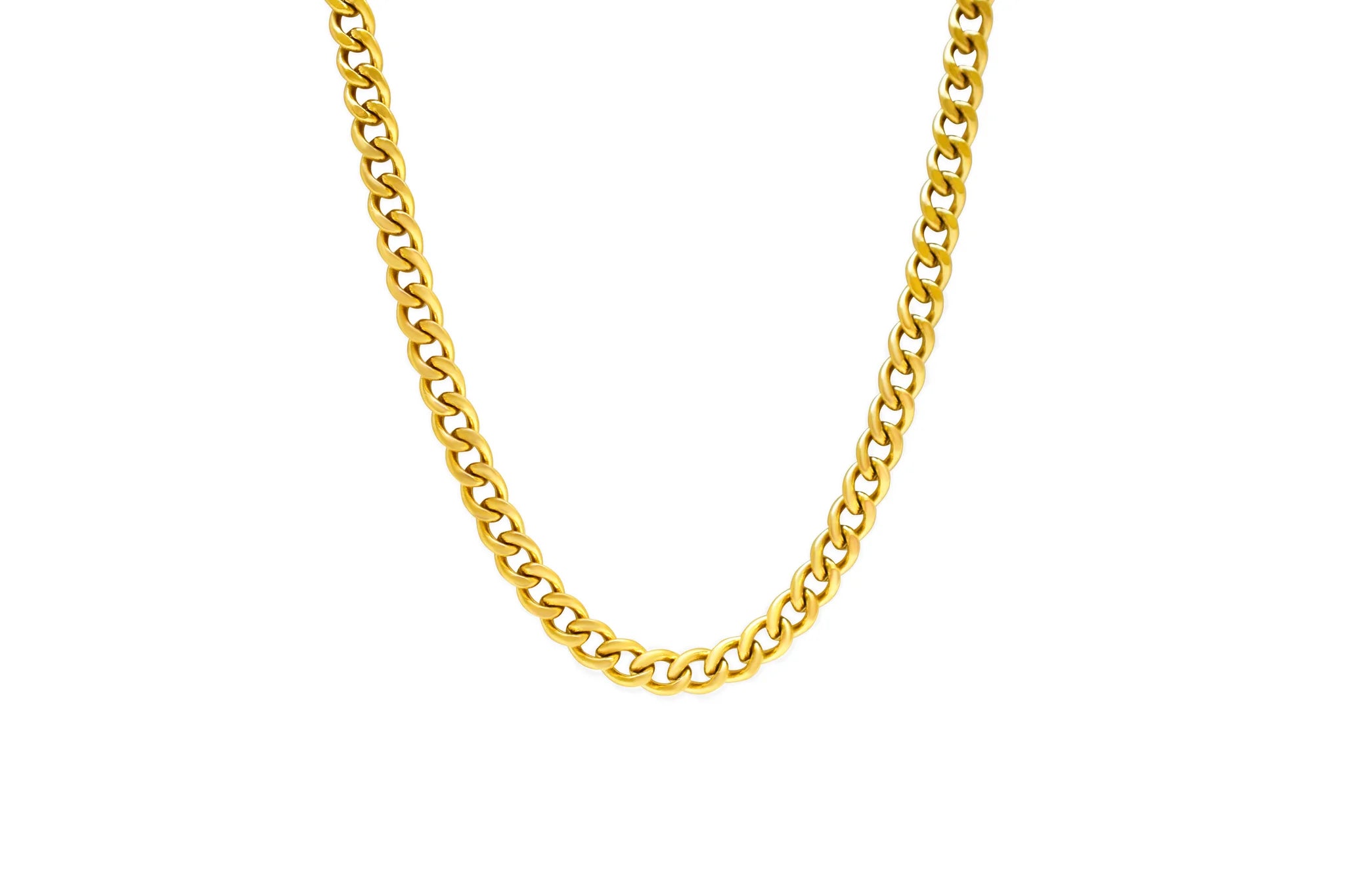 Cuban Chain Necklace-Gold