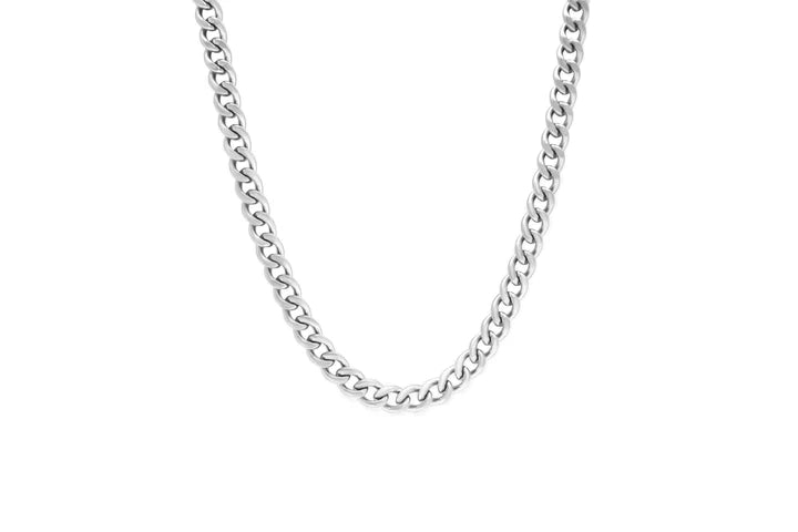 Cuban Chain Necklace-Steel