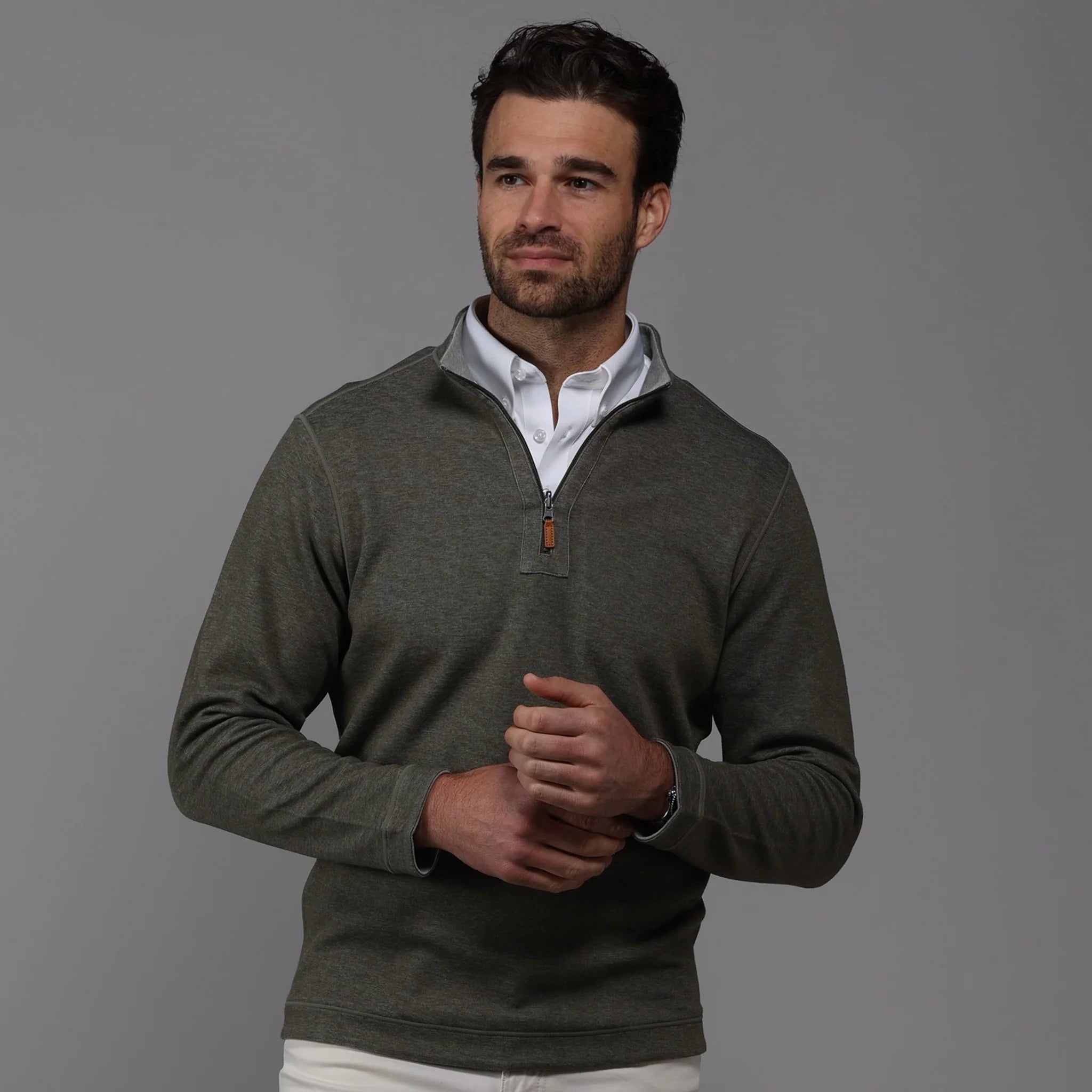 Quarter Zip Reversible Pullover