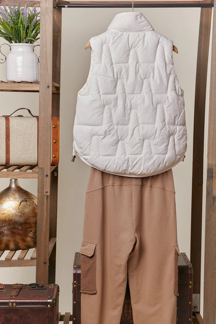 Ivory Puffer Vest