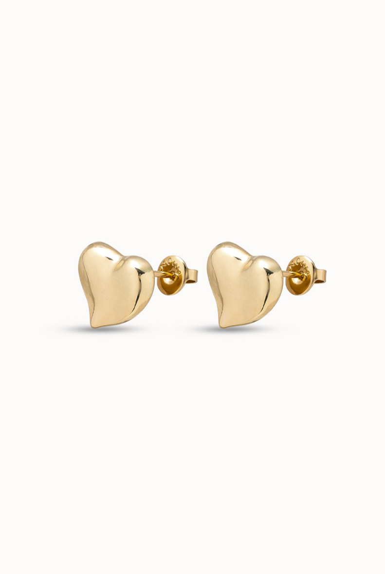 UNOde50 - Gold Heart Earrings