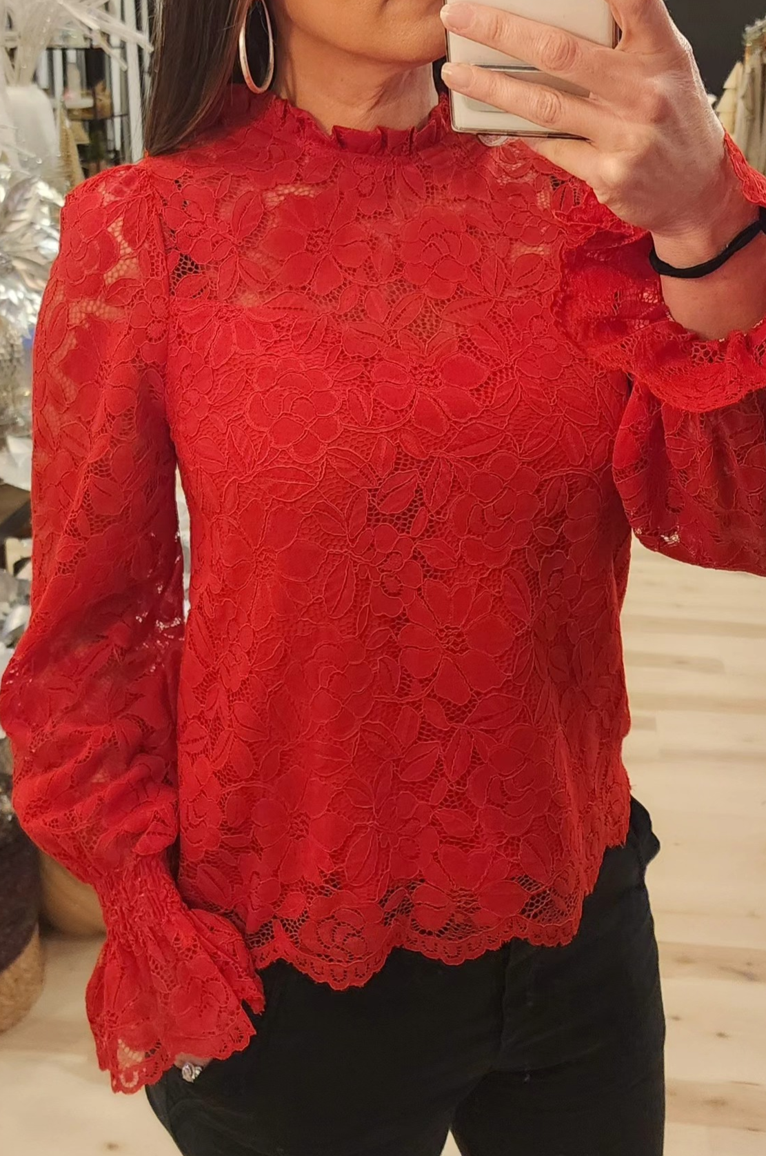 Ruby Lace Blouse