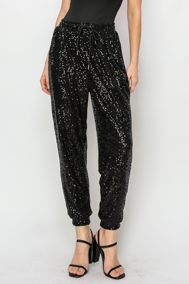 Sequin Jogger Pant