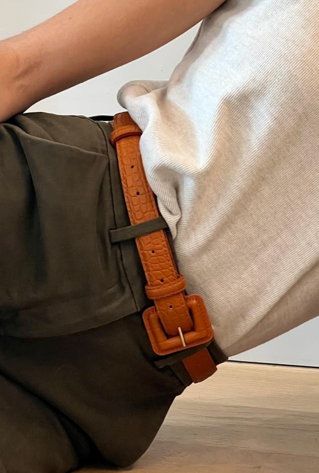 Double Loop Leather Belts