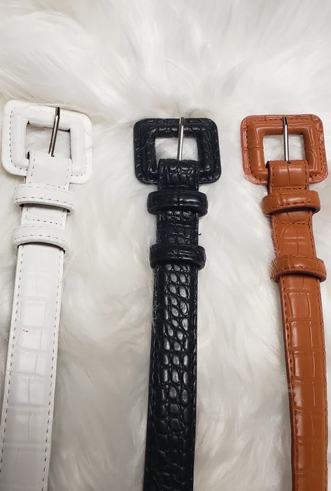 Double Loop Leather Belts